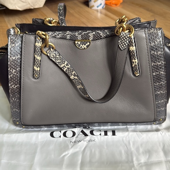 Coach Dreamer 36 in Colorblock with Snakeskin Detail - Picture 8 of 11